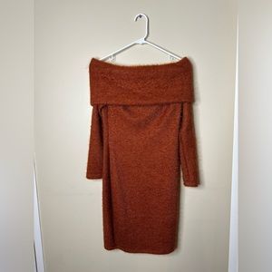 off-shoulder knitted dress Shop 17 | AGACI